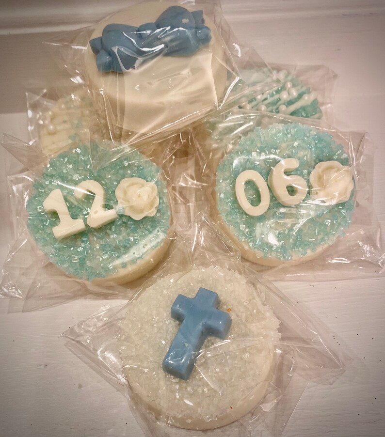 Chocolate God Parent Proposal decorative cookies Baptism Christening First Communion Chocolate Covered Oreos /& Treats Party Favors