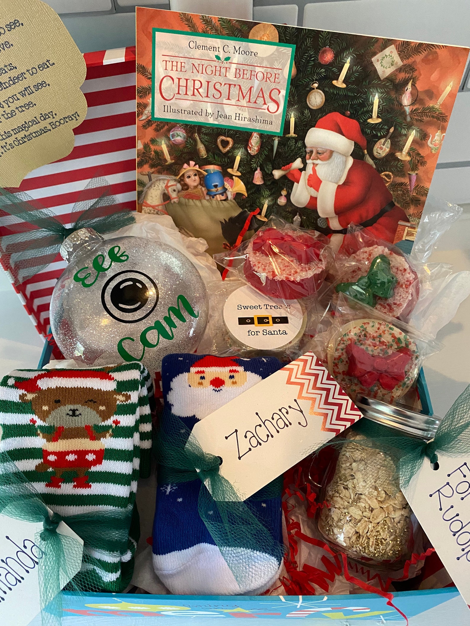 BASIC Christmas Eve Box Christmas Gift for Kids Personalized  Etsy