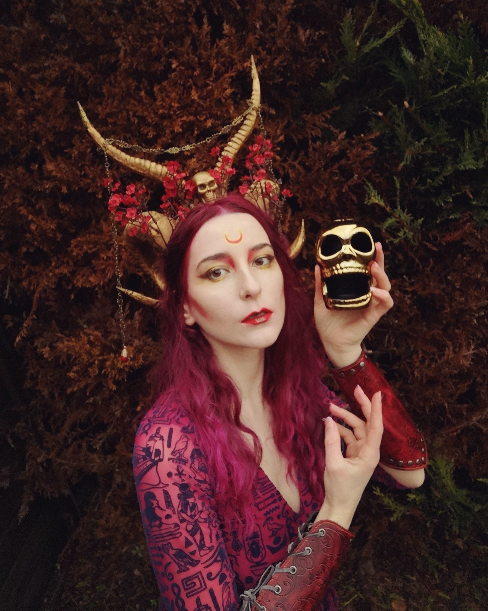 Medusa, Medusa horns, horns, horn headband, double horns, succubus