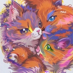 Cats, prints, paintings