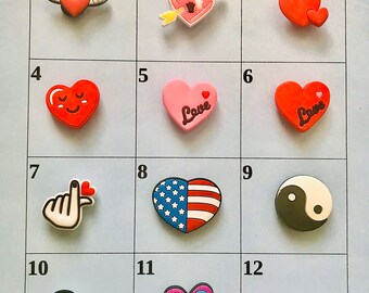 heart croc charm