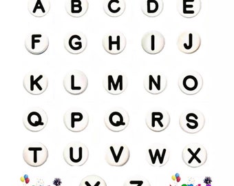 jibbitz crocs letters