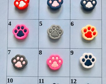 paw print croc charm