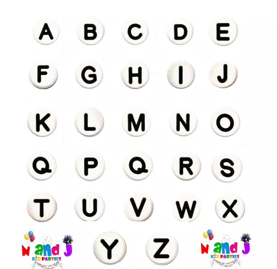 alphabet croc charms