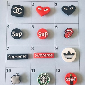 supreme croc pins