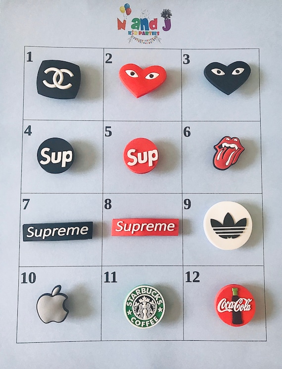 supreme croc charms