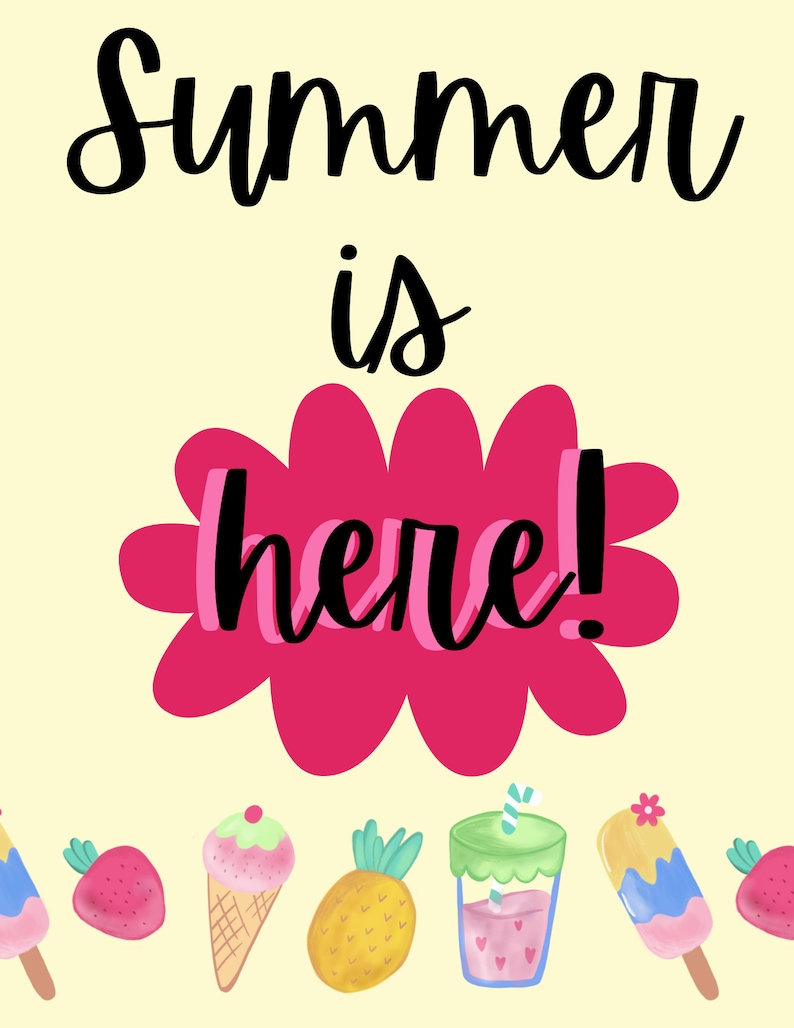Instant Download Summer Printable Art ~ Summer Prints for Home ~ Summer ...
