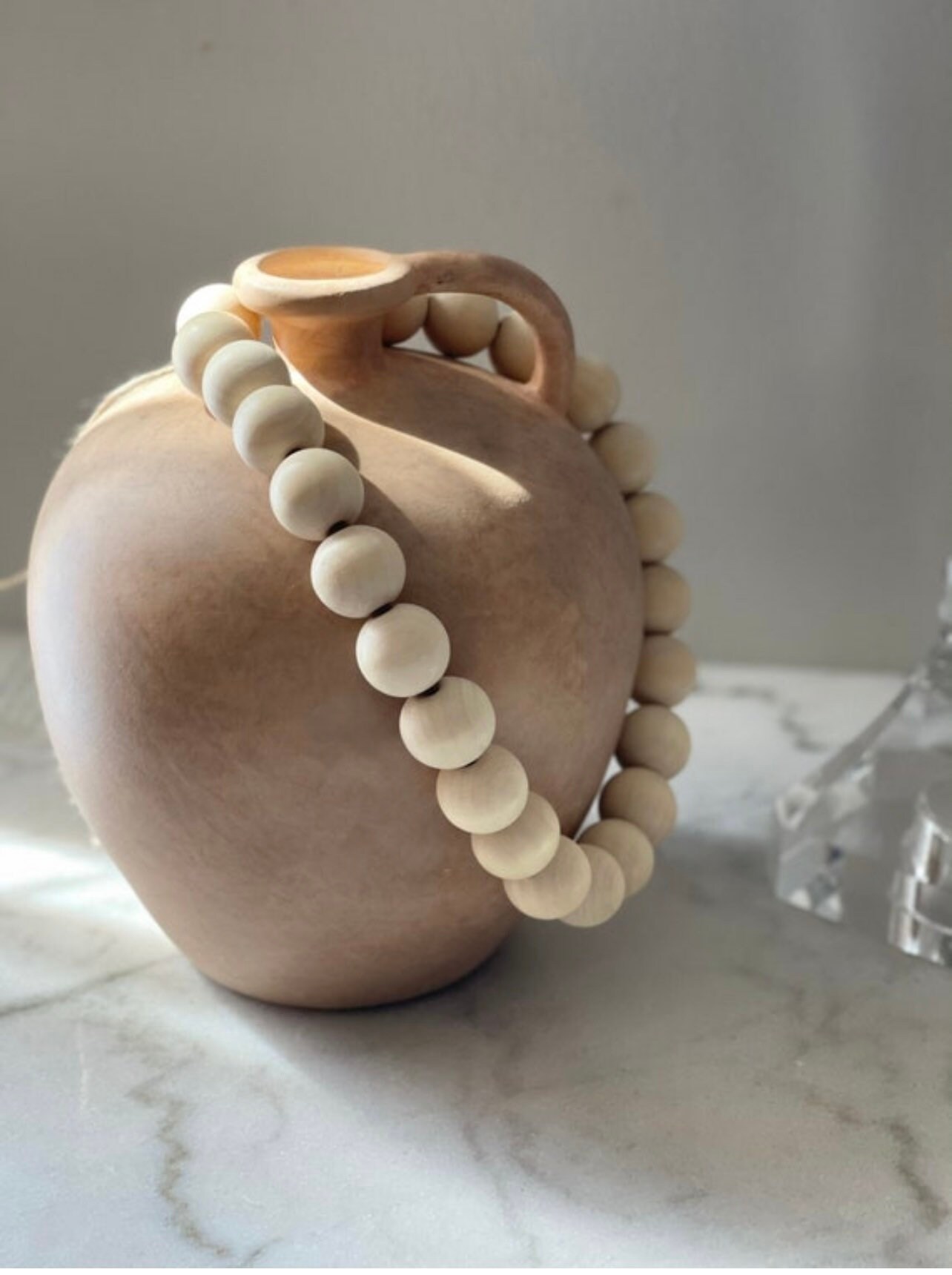 Large Wooden Prayer Beads With Tassels for Home Decor Etsy