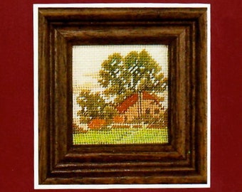 Dutch Farmhouse Cross Stitch Pattern: Vintage Countryside Design (PDF)