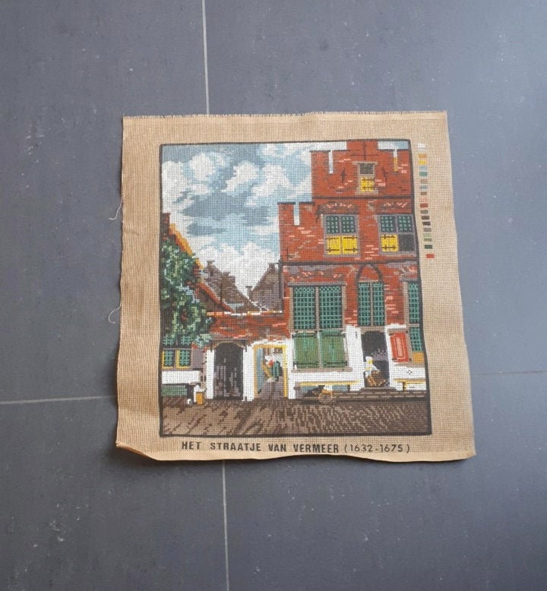 Needlepoint Embroidery Canvas Unworked Printed Tapestry Etsy