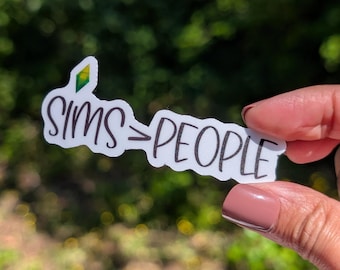 Funny Sims Sticker for Video Game and The Sims Fans