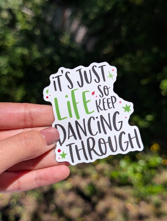 Sticker for Broadway Fans Dancing Through Life Wicked for Musical Theatre Lovers