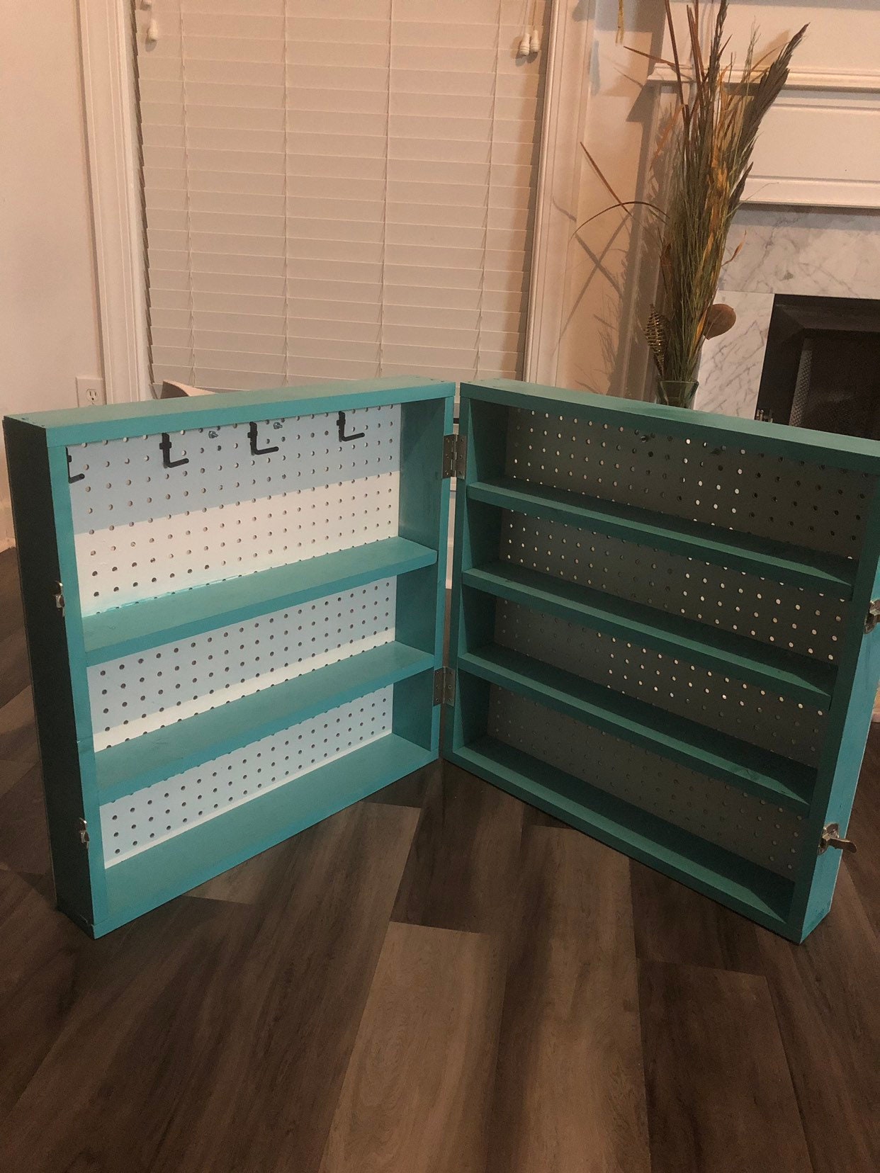 DivaSal Pegboard and Shelf Display Case Etsy