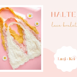 Lace Halter Bralette -  UK