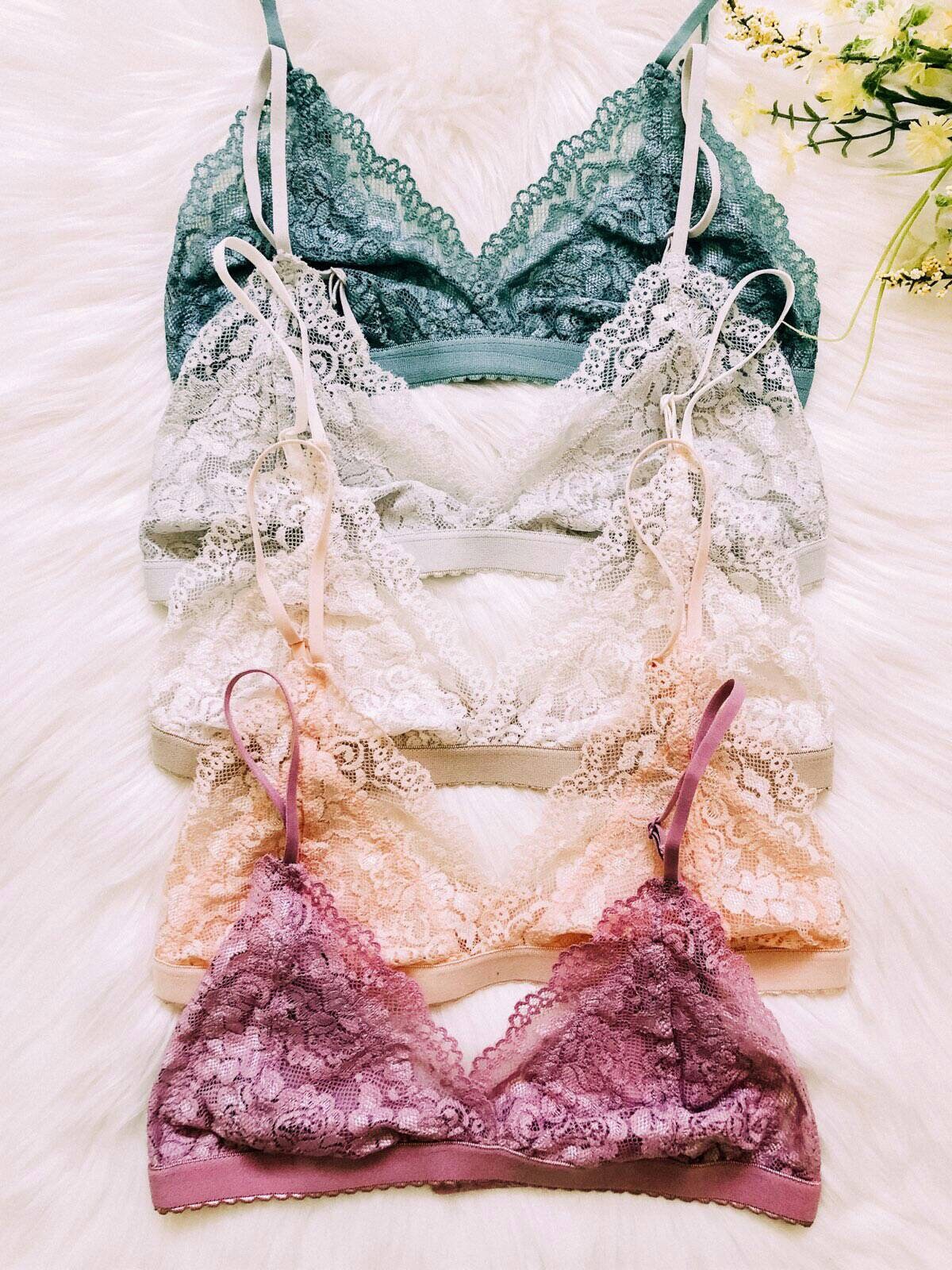 Buy 2 Get 1 Free Item Lace Triangle Bralette see description | Etsy