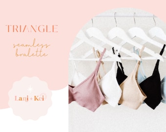 Buy 2 Get 1 Free Bralette, Triangle Padded Bralette (see description for details)