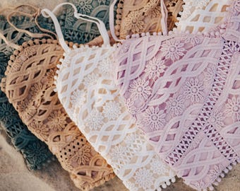 Crochet Lace Bralette (see description for details)