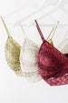 Buy 2 Get 1 Free Bralette, Embroidery Lace Bralette (see description for details) 