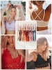 Buy 2 Get 1 Free Bralette, Crochet Lace Bralette (see description for details)
