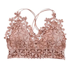 Plus Size Daisy Lace Bralette (see description for details)