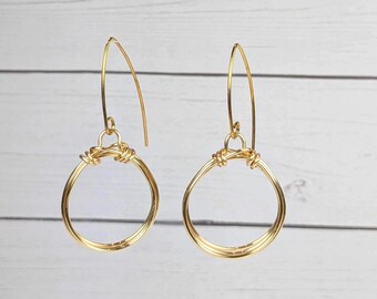 Gold Hoop Earrings