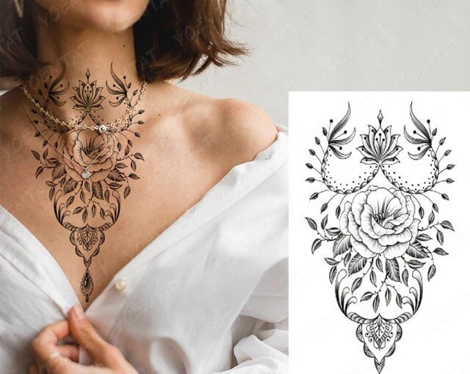 Lingerie Sexy Jewelry Tattoo Sticker Body Art Chest / Abs / Waist / Hands / Back Tattoo Sticker