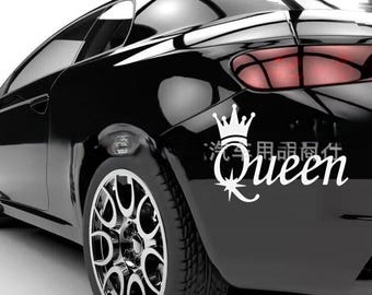 The Queen Humorous Decorative Car Decal Engraved Window Wall Vinyl Sticker