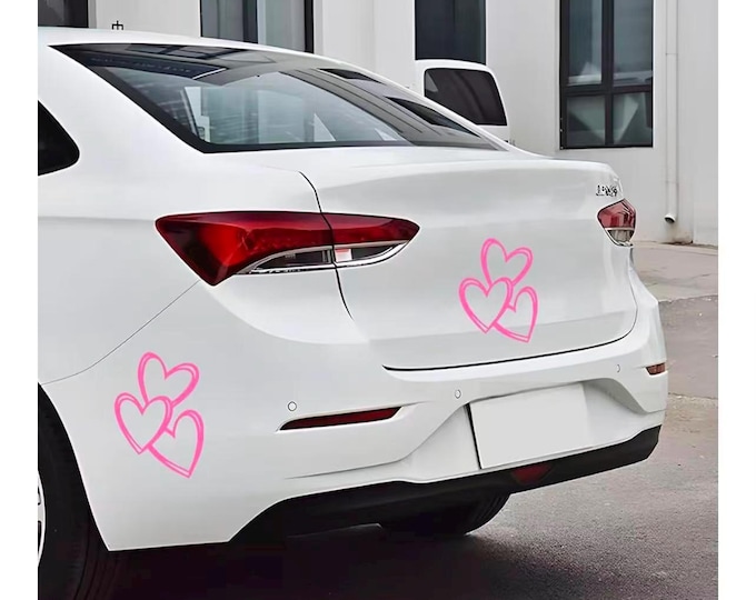Heart-Shaped Car Body, Window, and Wall Decoration Sticker