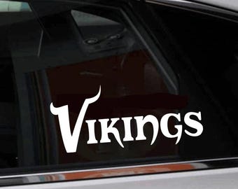 Trendy and Creative Viking-Themed English Car Body Decal Sticker