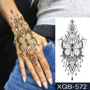 Lingerie Sexy Jewelry Butterfly Tattoo Sticker Body Art Hands/ Chest / Abs / Waist / Back Tattoo Sticker