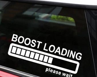 BOOST LOADING Progress Bar Funny Creative Car Body Decoration Sticker PVC Decal