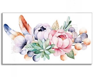 Body Art Arm / Chest / Thigh / Back Applies for All Body Parts Watercolour Flower Tattoo Stickers