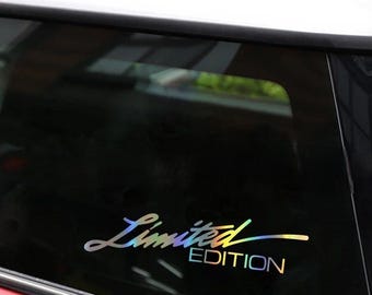 X-140 Yuutoo Foreign Trade Car Sticker Laser Reflective Decal "LIMITED EDITION" English Sticker