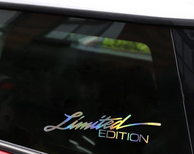 X-140 Yuutoo Foreign Trade Car Sticker Laser Reflective Decal "LIMITED EDITION" English Sticker