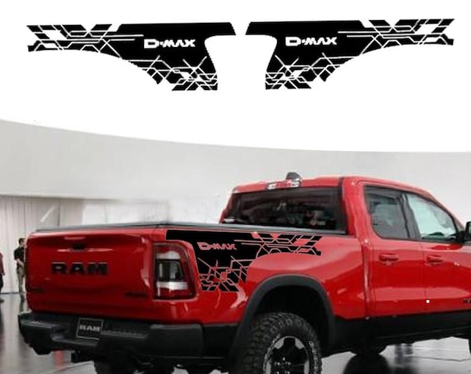Truck Graphic Decoration Cover Car Vinyl Decal Pickup Truck Bed Side Sticker   Measuring 120cm x 39cm（47.25*15.35 in）