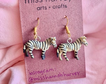 Zebra Earrings