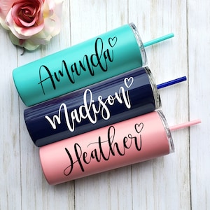 Personalized Bridesmaid Tumbler: Insulated Stainless Steel, Bridal Party Gift