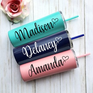 Personalized Bridesmaid Tumbler: Insulated Stainless Steel Bachelorette Party Gift