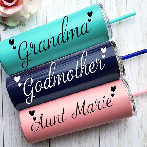 Godmother Gift Baptism Christening Gift Godmother Tumbler Etsy