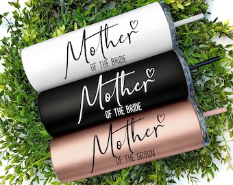Mother of the Groom Tumbler | Mother of the Bride Gift | Mother of the Bride Cup | Mother of the Groom Gift Set of Mothers Day Maid Matron