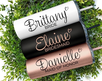 Bridesmaid gift Custom Tumbler Insulated Bridesmaid Tumbler Tall Tumbler Gift for mom Sorority Gift Mother’s Day gift graduation gift Aunt