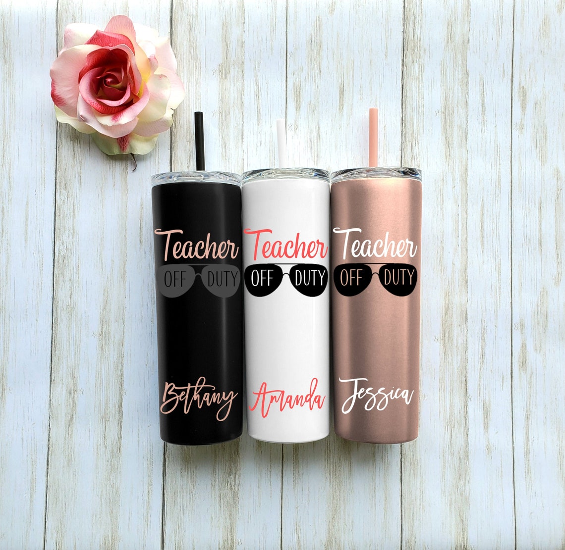 Personalized Cup for Teacher Teacher Gift 20oz Insulated Etsy
