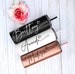 Personalized Water Bottle Bridesmaid Gifts idea Hot Cold Insulated Thermos Wedding Gift Bachelorette Party Rose Gold Set of 34567 Cup Mug 