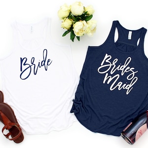 Bridesmaid Shirts, Bachelorette Party Shirts, Getting Ready Shirt, Wedding Party Shirts, Bachelorette Tank Top, Bridesmaid Tank Tops, Bride