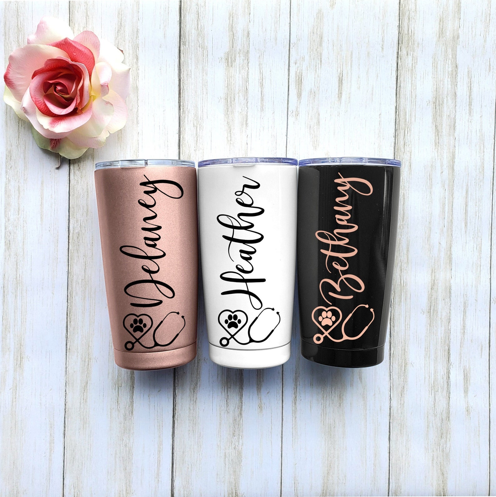 Personalized Cup for Veterinarian Vet Tech Gift 20oz Insulated Etsy