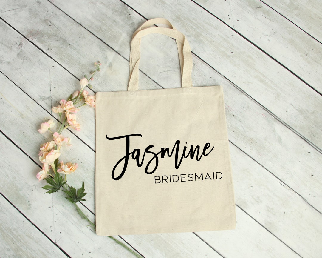 Bridesmaid Tote Bag Personalized Bridesmaid Gift Maid of Honor - Etsy