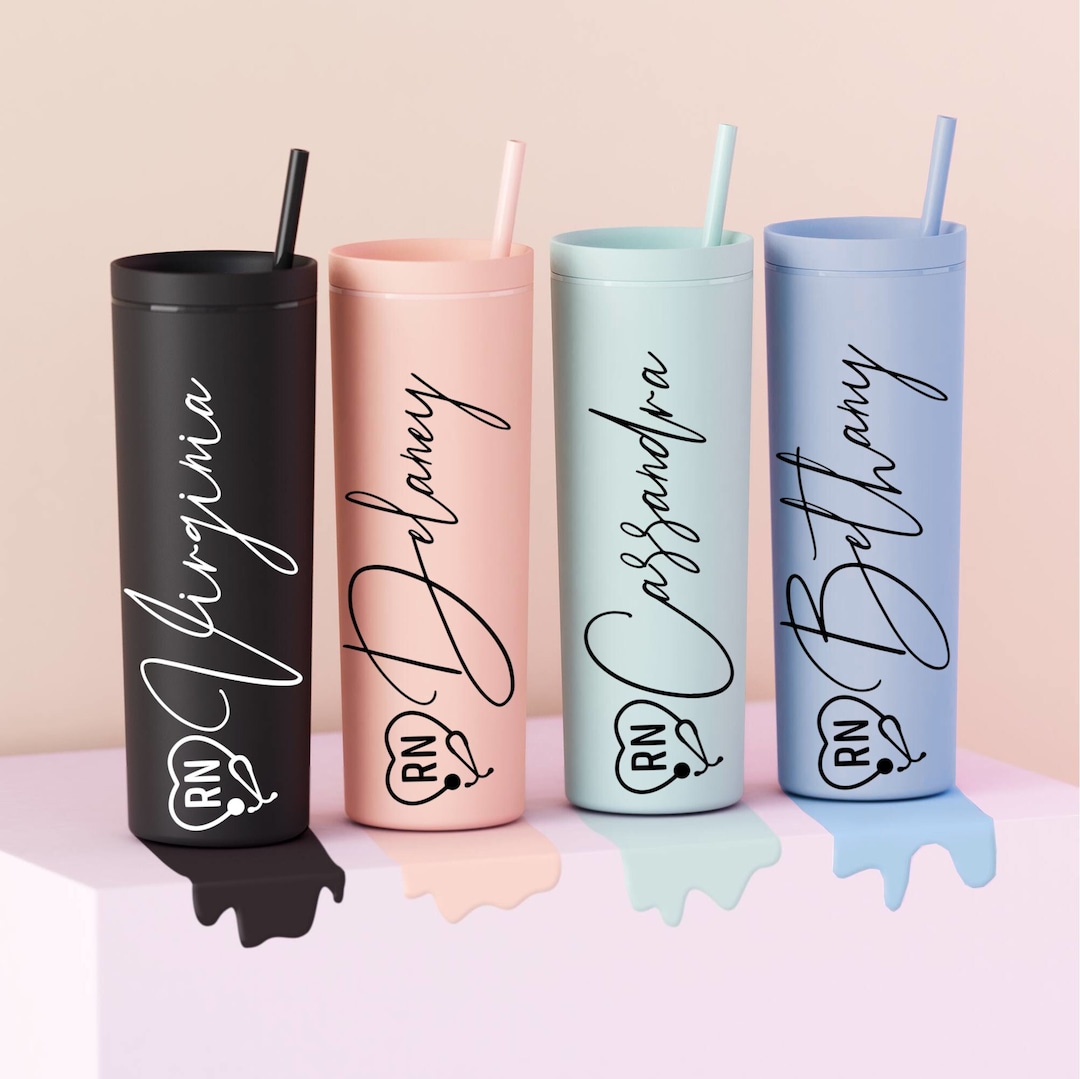 Personalized Cup for Nurses Custom Cups Stainless Steel Tumbler RN LPN