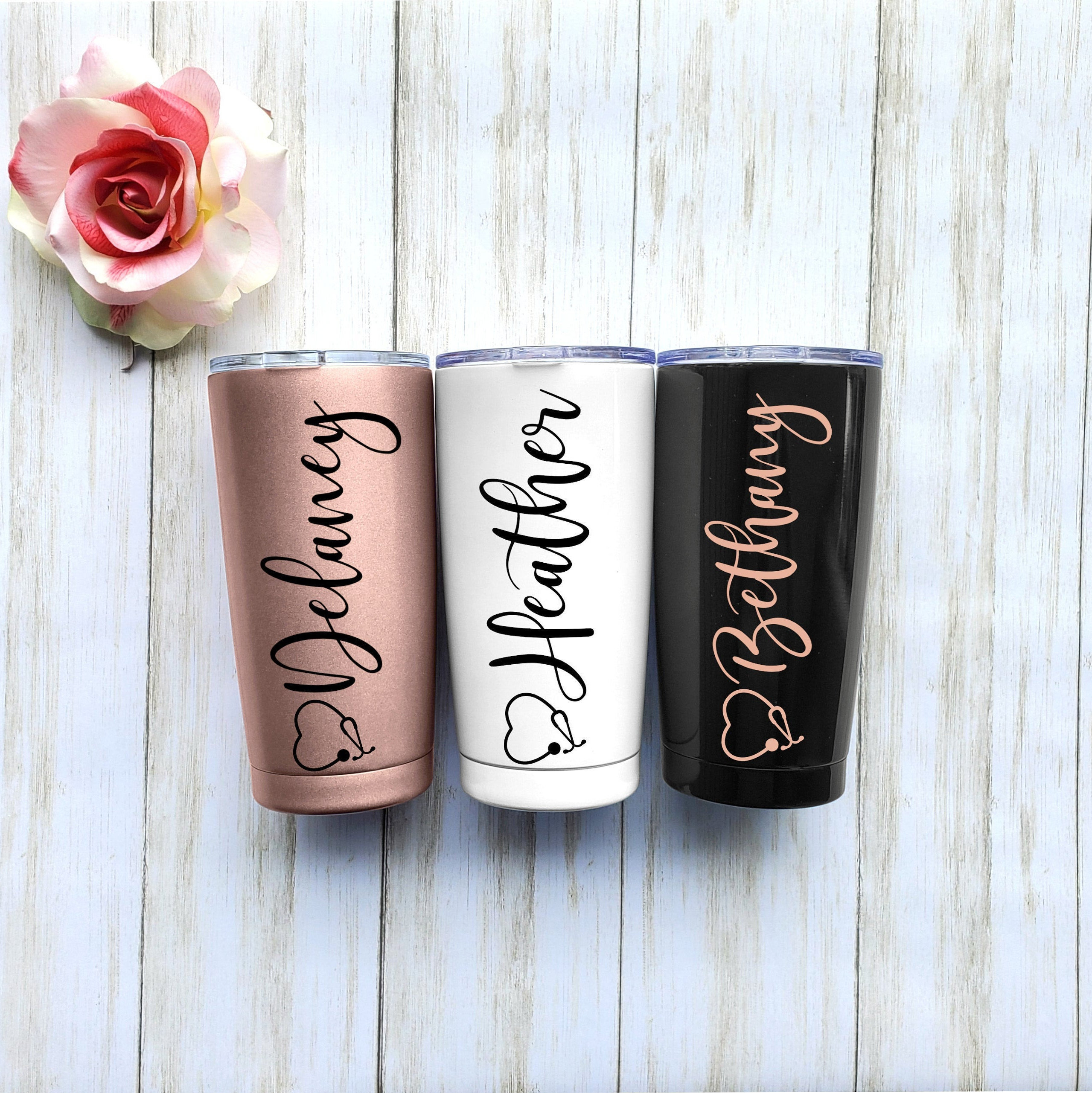 Personalized Cup For Nurses Custom Cups Stainless Steel Etsy