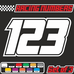 Dirt Bike Custom Race Numbers Stickers Decals Racing Dirt bike MX Motocross
