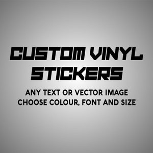 Vinylstickers op maat - Gepersonaliseerde sticker/sticker - auto/raam/laptop/fles/glaswerk/bruiloft/zakelijke tekst/afbeelding/logo